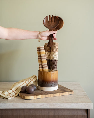 HKLIVING Placemat Striped Amber - Things I Like Things I Love