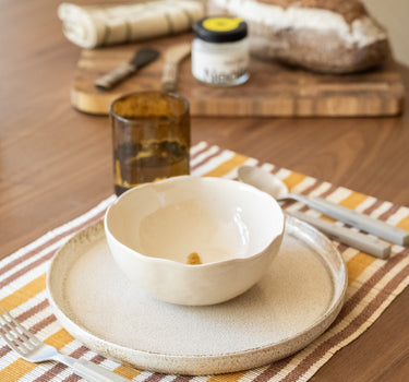 HKLIVING Placemat Striped Amber - Things I Like Things I Love