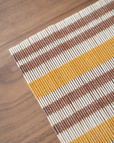 HKLIVING Placemat Striped Amber - Things I Like Things I Love