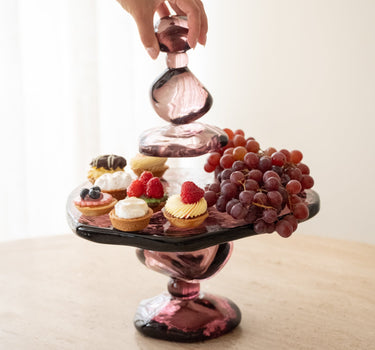 HKLIVING Taartplateau Jewel Amethist Roze - Things I Like Things I Love
