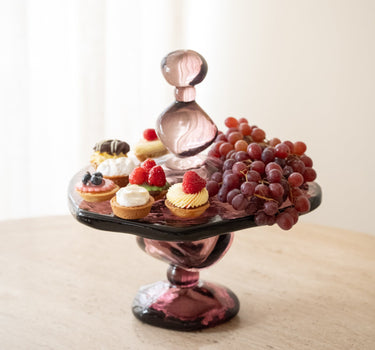 HKLIVING Taartplateau Jewel Amethist Roze - Things I Like Things I Love
