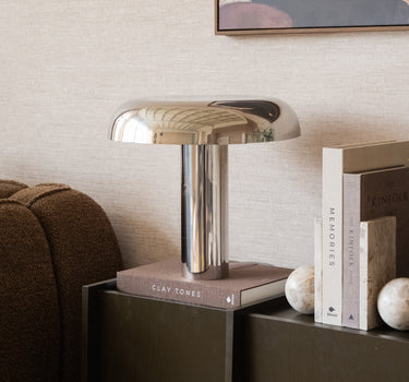 HKLIVING Table Lamp Mushroom Chrome - Things I Like Things I Love