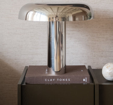 HKLIVING Table Lamp Mushroom Chrome - Things I Like Things I Love