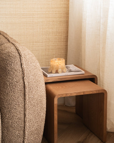 HKLIVING Tealight Holder Glass Cream - Things I Like Things I Love