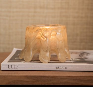 HKLIVING Tealight Holder Glass Cream - Things I Like Things I Love
