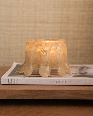 HKLIVING Tealight Holder Glass Cream - Things I Like Things I Love