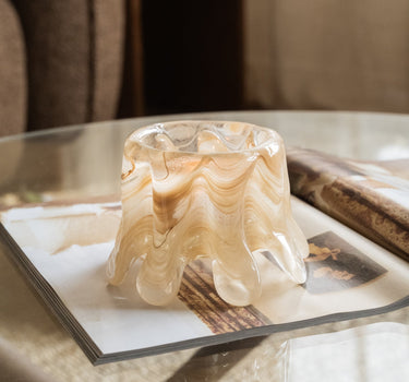 HKLIVING Tealight Holder Glass Cream - Things I Like Things I Love