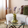HKLIVING Vase Silhouette Glass Olive Green - Things I Like Things I Love