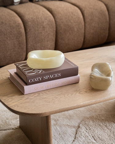 HKLIVING Wanddecoratie Glas Pebble / Moss - Things I Like Things I Love