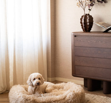 Hondenmand Tibetan Lamb Beige - Things I Like Things I Love