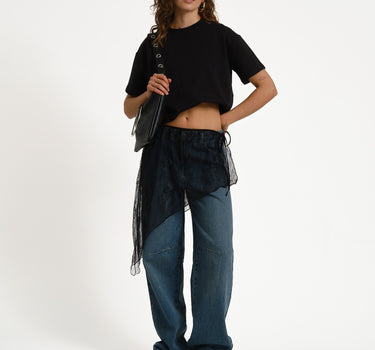 Ida Lace Wrap Skirt Black - Things I Like Things I Love