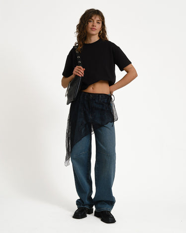 Ida Lace Wrap Skirt Black - Things I Like Things I Love