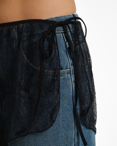 Ida Lace Wrap Skirt Black - Things I Like Things I Love