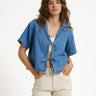 Ina Shirt Medium Blue Denim - Things I Like Things I Love