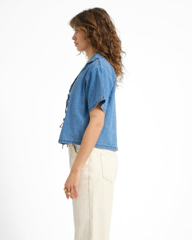 Ina Shirt Medium Blue Denim - Things I Like Things I Love