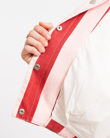 Jacket Lara Striped Bordeaux - Things I Like Things I Love