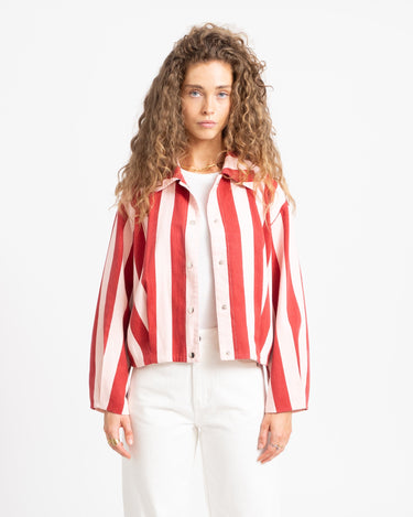 Jacket Lara Striped Bordeaux - Things I Like Things I Love