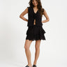 Jade Layered Broderie Skirt Black - Things I Like Things I Love