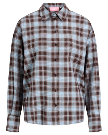 Jamie Check Flannel Shirt Skyway/Peacoat - Things I Like Things I Love