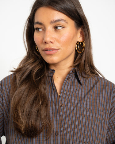 Jamie Relaxed Poplin Shirt Night Sky - Things I Like Things I Love