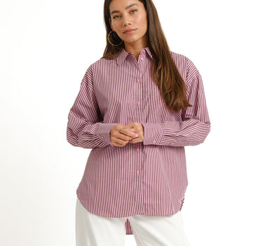 Jamie Relaxed Poplin Shirt Orchid - Things I Like Things I Love