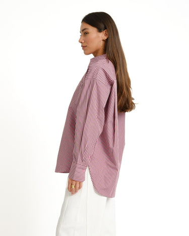 Jamie Relaxed Poplin Shirt Orchid - Things I Like Things I Love