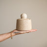 Jar Ceramic Beige - Things I Like Things I Love