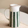 Jug Mykonos Green Stripe - Things I Like Things I Love