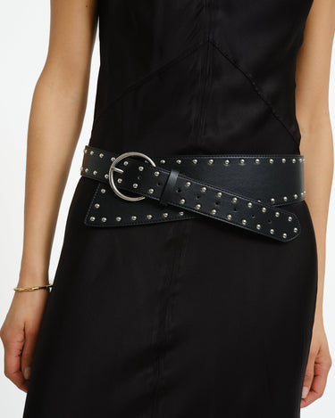 June Belt Studs Black - Things I Like Things I Love