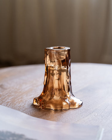 Kandelaar Branch Glas Amber - Things I Like Things I Love