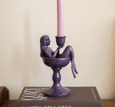Kandelaar Kyra Zeemeermin Paars - Things I Like Things I Love