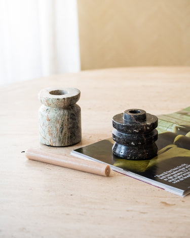 Kandelaar Opus Marmer Groen - Things I Like Things I Love