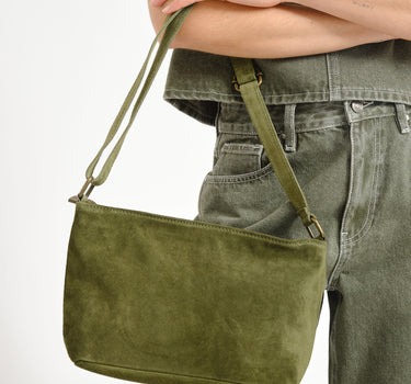 Karin Suede Tas Groen - Things I Like Things I Love