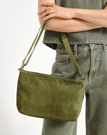 Karin Suede Tas Groen - Things I Like Things I Love