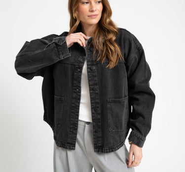 Kettie Denim Jacket Black - Things I Like Things I Love