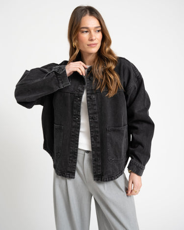 Kettie Denim Jacket Black - Things I Like Things I Love