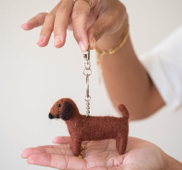 Key Chain / Bag Charm Sausage Dog - Things I Like Things I Love