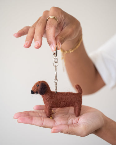 Key Chain / Bag Charm Sausage Dog - Things I Like Things I Love