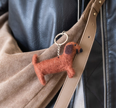 Key Chain / Bag Charm Sausage Dog - Things I Like Things I Love