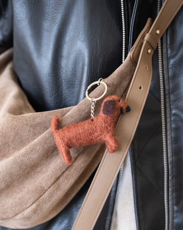 Key Chain / Bag Charm Sausage Dog - Things I Like Things I Love