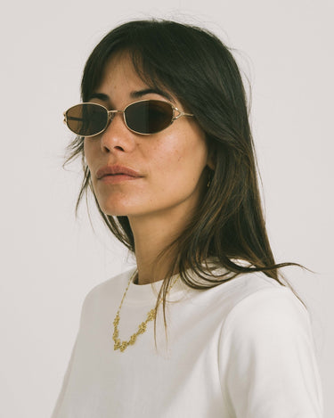 Komono Sunglasses Elix White Gold - Things I Like Things I Love