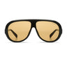 Komono Sunglasses Tate Black Amber Yellow - Things I Like Things I Love