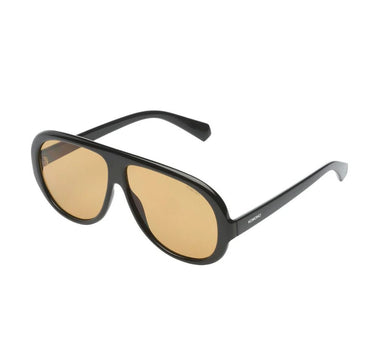 Komono Sunglasses Tate Black Amber Yellow - Things I Like Things I Love
