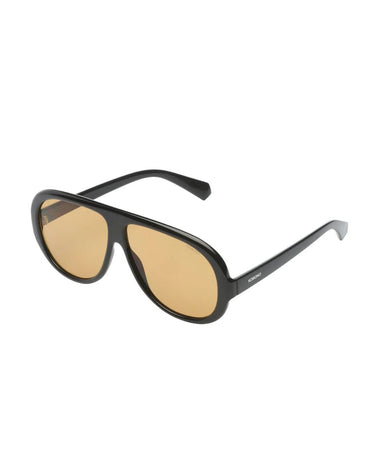 Komono Sunglasses Tate Black Amber Yellow - Things I Like Things I Love