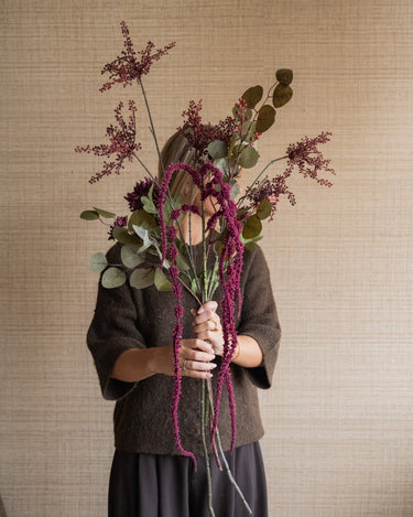 Kunstbloem Hangamarant Aubergine - Things I Like Things I Love