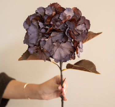 Kunstbloem Hortensia Aubergine - Things I Like Things I Love