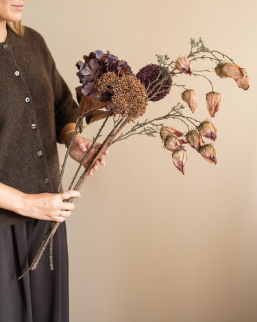 Kunstbloem Trachelium Bruin - Things I Like Things I Love