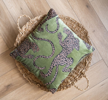 Kussen Luipaard / Tijger Groen - Things I Like Things I Love