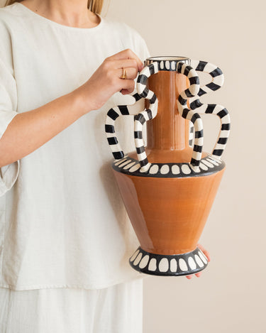 Large Deco Vase Dusa Terracotta - Things I Like Things I Love