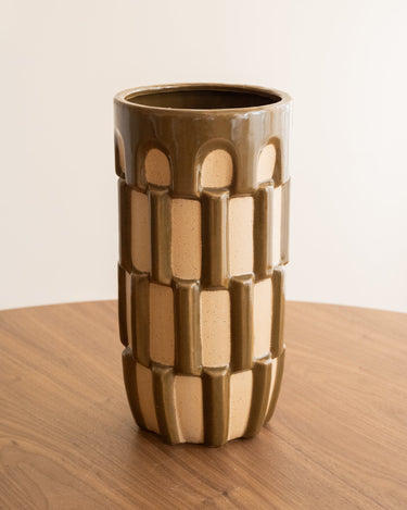 Large Deco Vase Moscy Brown - Things I Like Things I Love